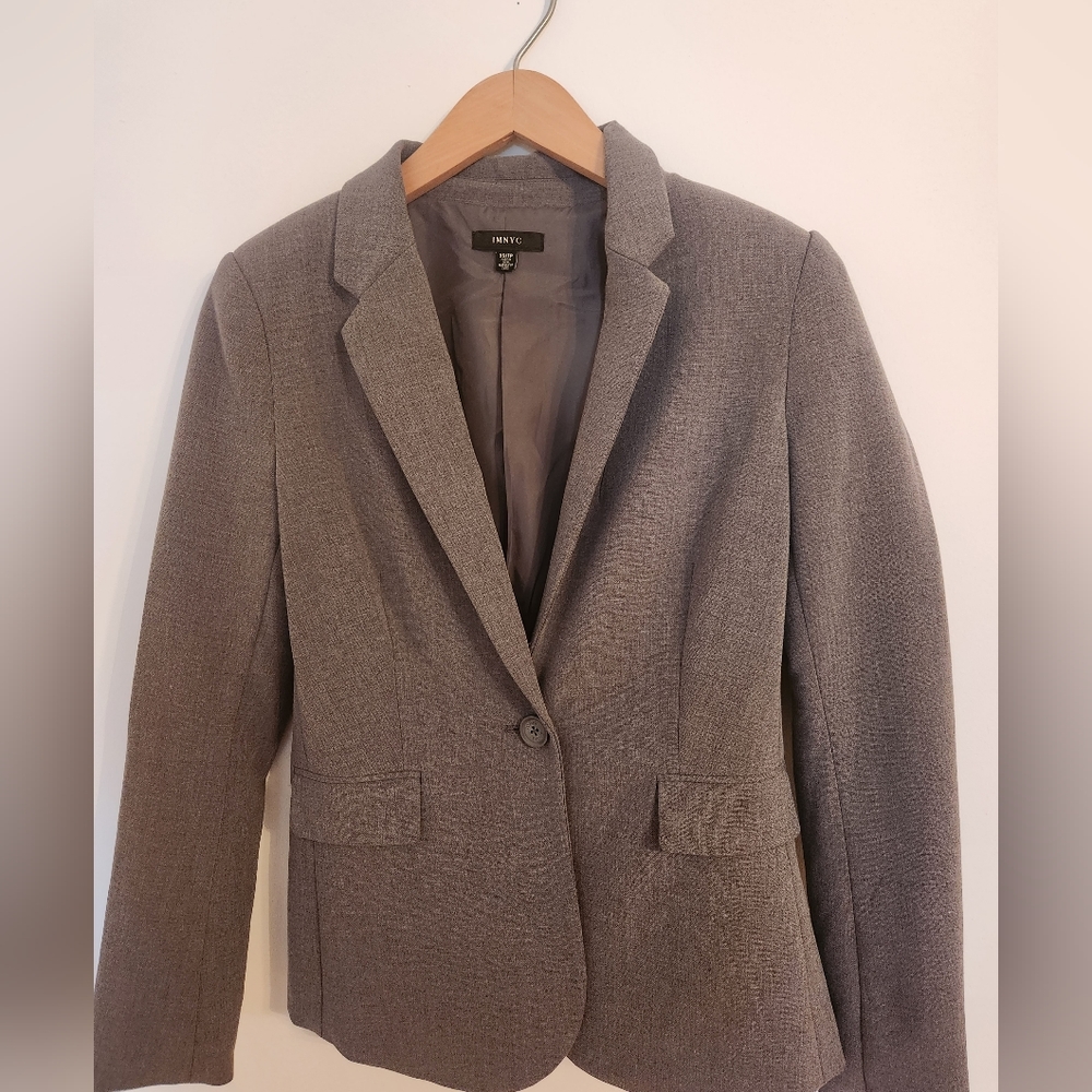 IMNYC Issac Mizrahi Grey Blazer Size XS Excellent Condition